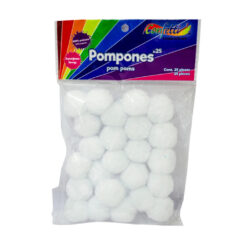 POM PON N. 18 BLANCO