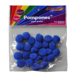 POM PON N. 18 AZUL REY