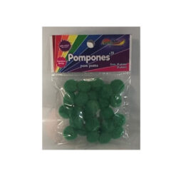 POM PON N. 18 VERDE BANDERA