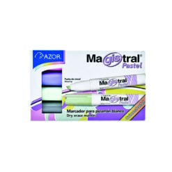 MARCADOR AZOR PASTEL C/4