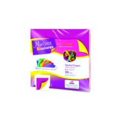 PAPEL BICOLOR PURPURA-CANARIO