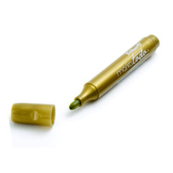 MARCATODO METALICO ORO