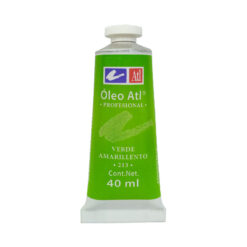 PINTURA OLEO VERDE AMRILLENTO