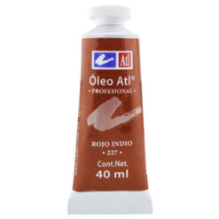 PINTURA OLEO ROJO INDIO