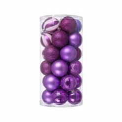 ESFERA PLASTICA MORADA 60 MM
