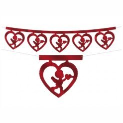 GUIA METALICA CORAZON CUPIDO
