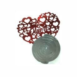 CORAZON TE QUIERO ROJO CON ESPIRAL