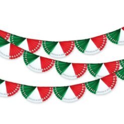 ABANICO TRICOLOR PAPEL CHINA