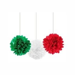 POMPONES TRICOLOR