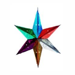 ESTRELLA METALICA COLORES 35 CM