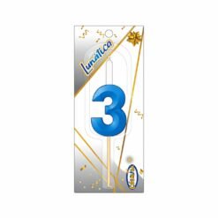 VELA MAGICA AZUL NUMERO 3